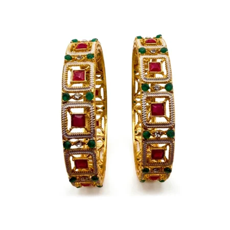 Ruby Square Bangles