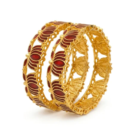 Ruby Petal Bangles